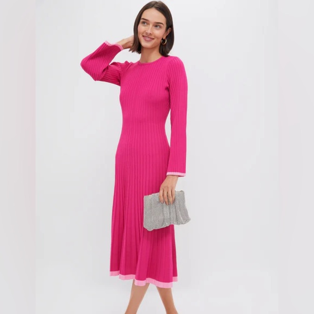 Tuckernuck Fuchsia Long Sleeve Dress
